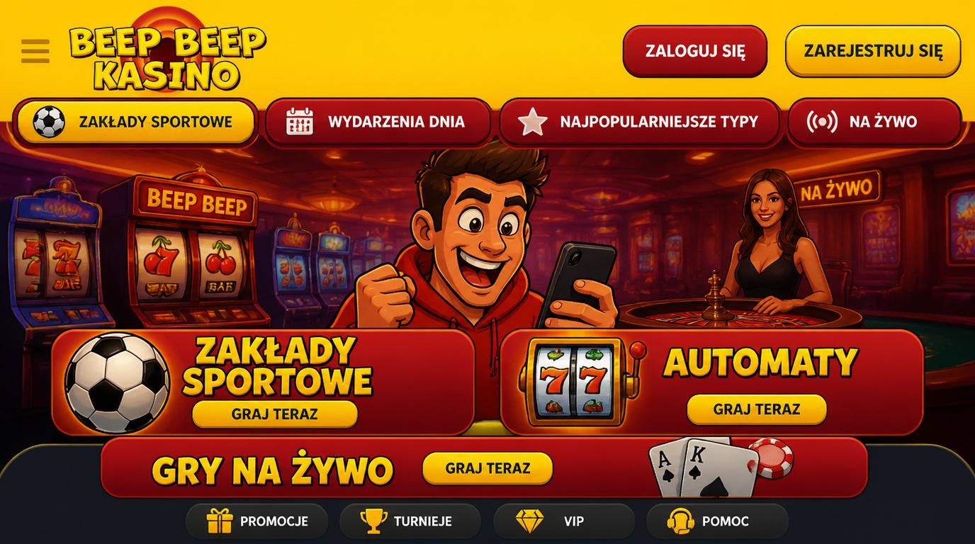 Ekran kasyna z wieloma opcjami sportu i gier